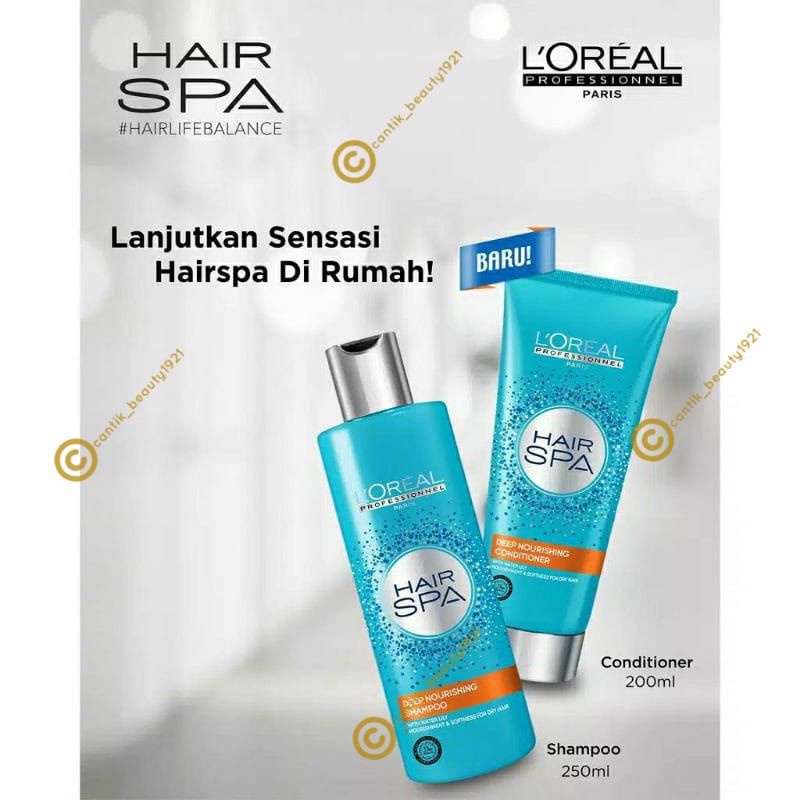 LOREAL SHAMPOO /CODITIONER HAIR SPA  200ML