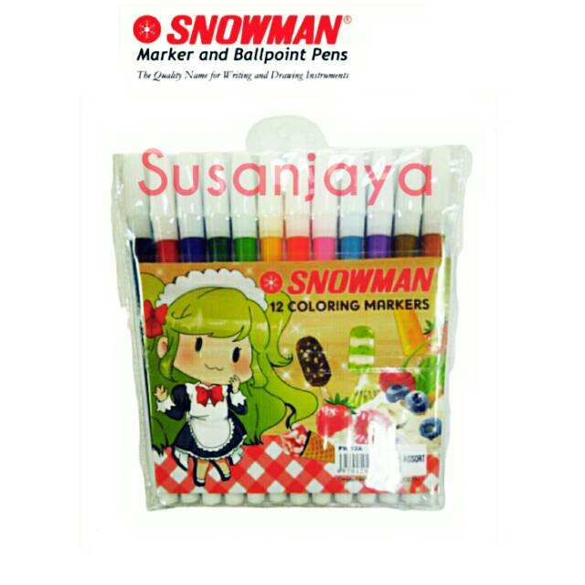 

Spidol Snowman 12 warna