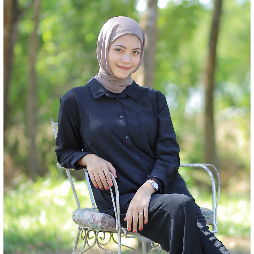 Kemeja Wanita all size outfit kerja/kuliah