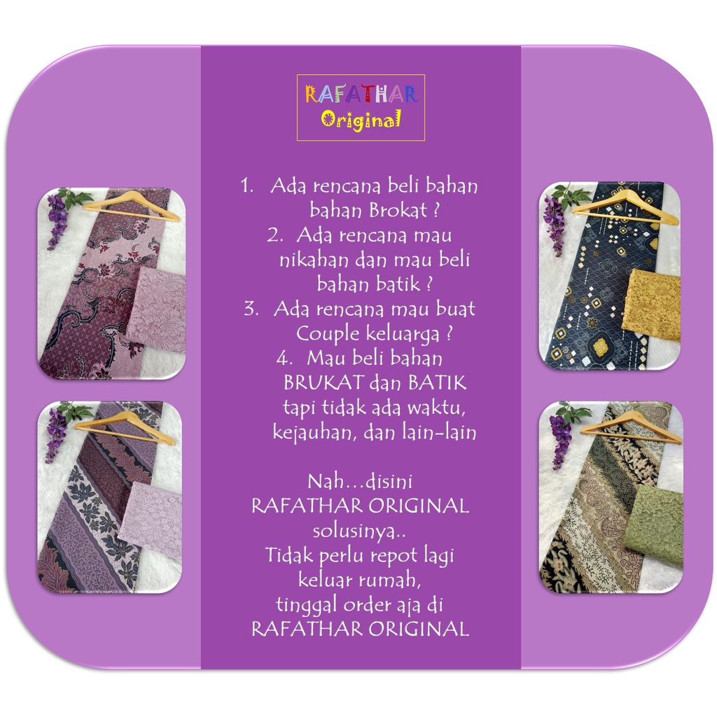 BATIK WANITA KAIN BATIK METERAN KAIN BROKAT METERAN KAIN BRUKAT METERAN BAHAN BATIK METERAN KAIN BATIK PREMIUM BAHAN BRUKAT METERAN BAHAN COUPLE BRUKAT KELUARGA