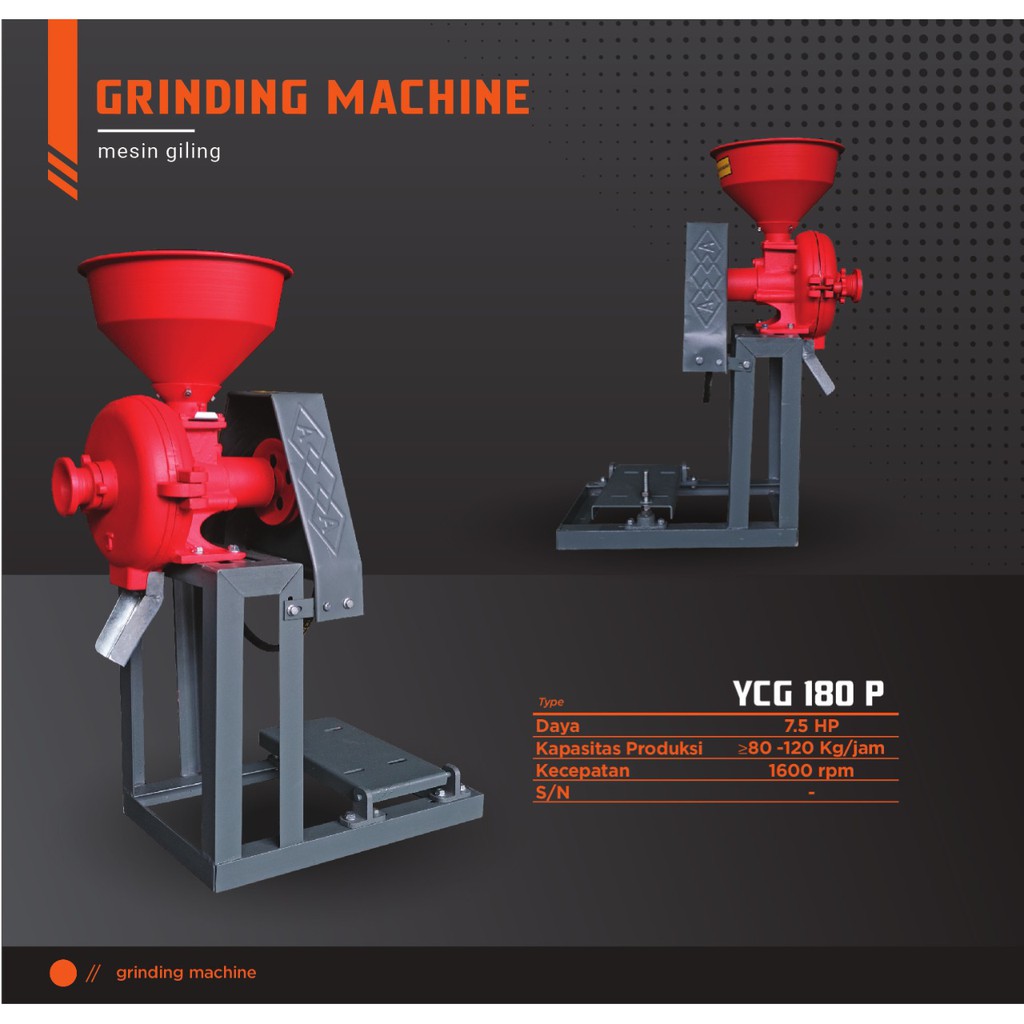 Mesin Penggiling Biji Kopi YASUKA YCG180P / Giling Gilingan Biji Beras Rempah Cabai Tepung Halus YCG 180P - Grinder Kopi  YCG-180P YASUKA