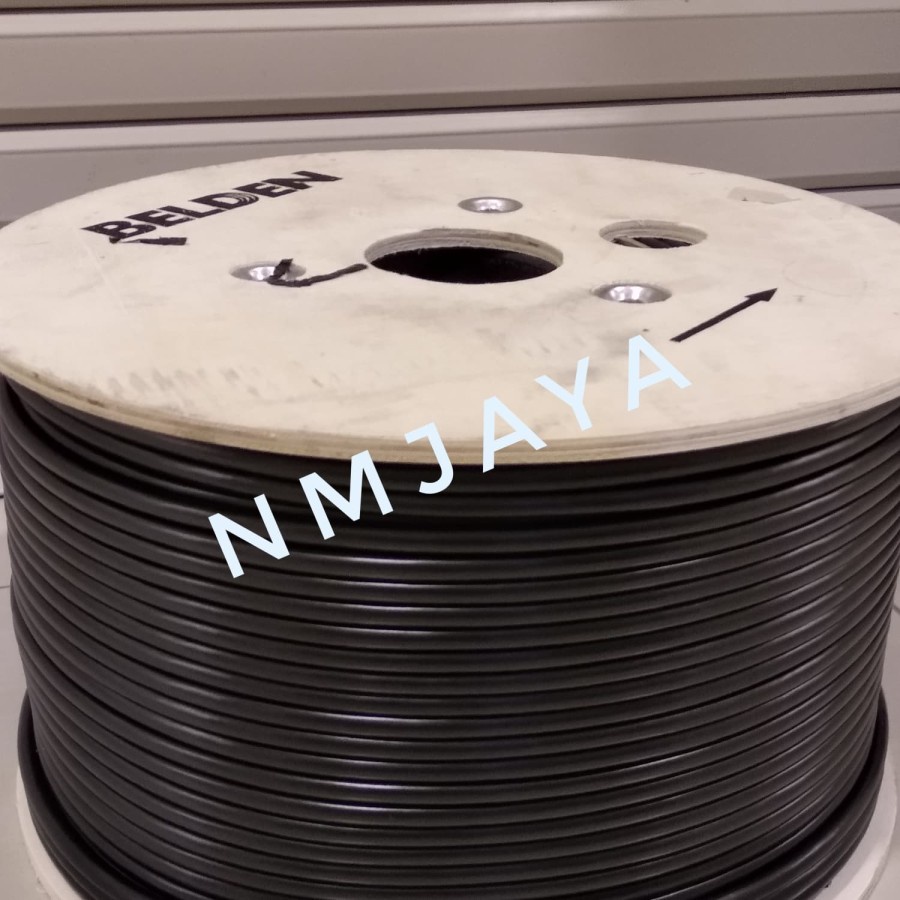 Belden STP Cat6 Outdoor 45 Meter 50106F Black siap pakai sudah dipasang Rj45 Stp Cat6 Belden