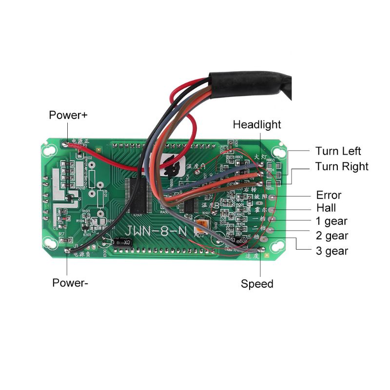 Btsg Universal Motor Speedometer Odometer Tachometer RPM Speedometer Gauge Volt