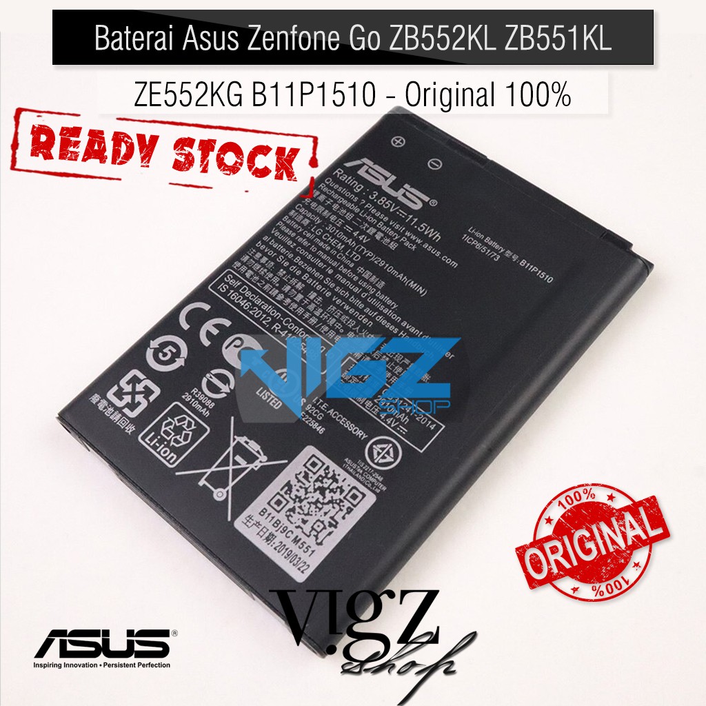 Baterai Asus Zenfone Go ZB552KL ZB551KL ZE552KG B11P1510 Original 100%