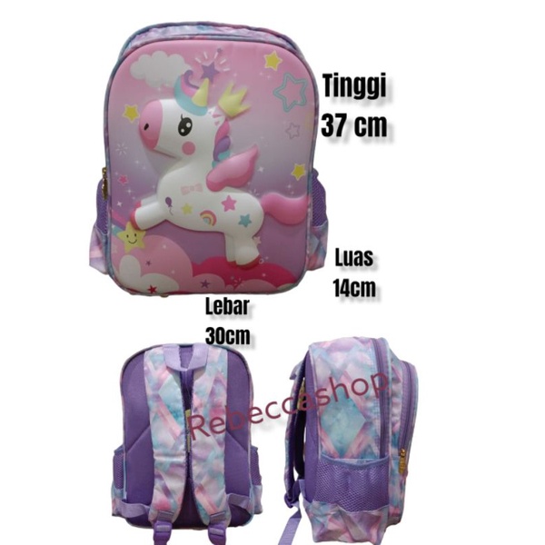 R011- TAS SEKOLAH SD TAS RANSEL ANAK PEREMPUAN TAS TIMBUL IMPORT 100%