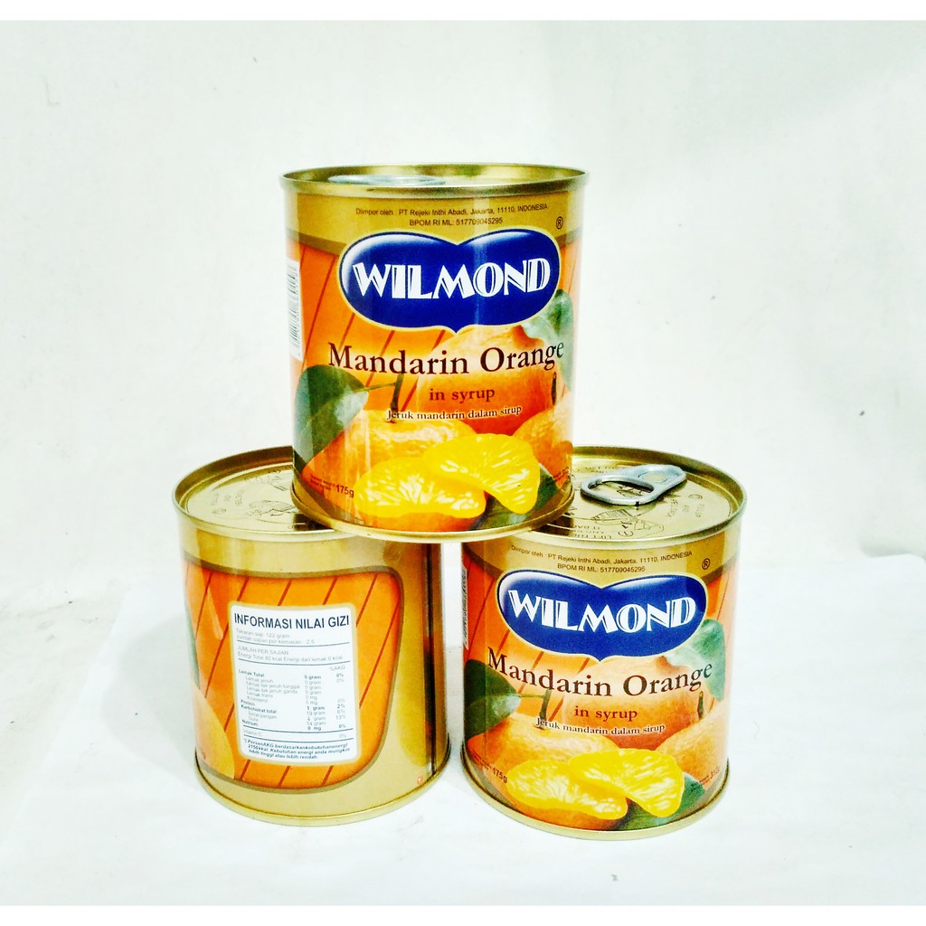 

Mandarin Orange ( Jeruk Kaleng ) 312g x 24 (GROSIR) Wilmond Brand
