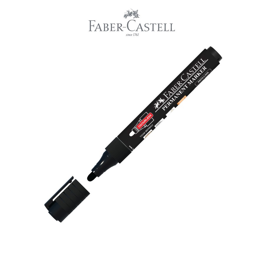 

ECO PERMANENT MARKER BLACK INK FABER-CASTEL 156699 / SPIDOL