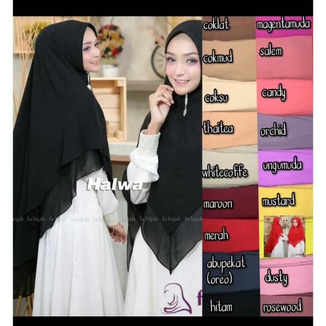 Kerudung syar'i halwa ceruti bebidol
