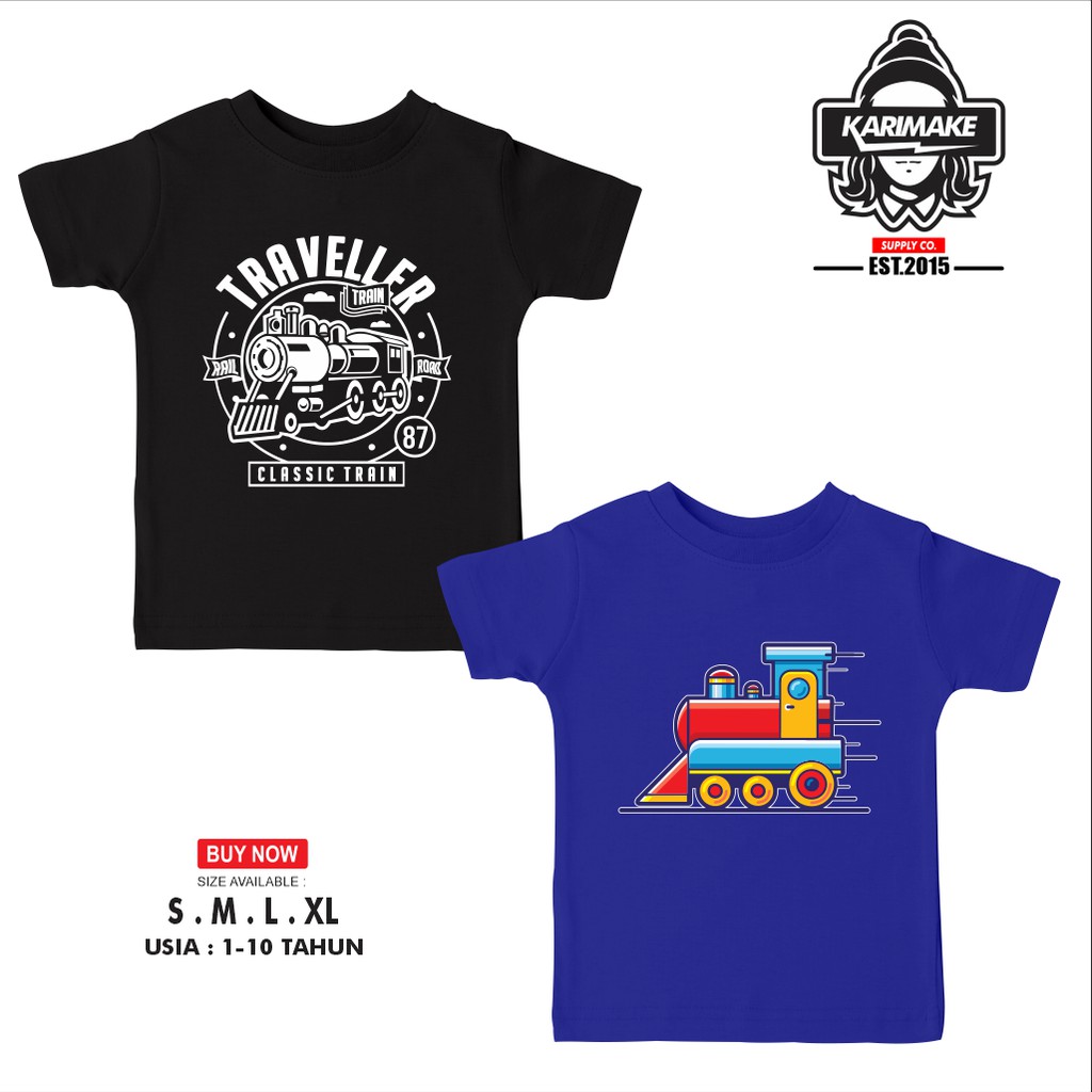 Kaos Baju Anak KERETA API KAI Kaos Anak