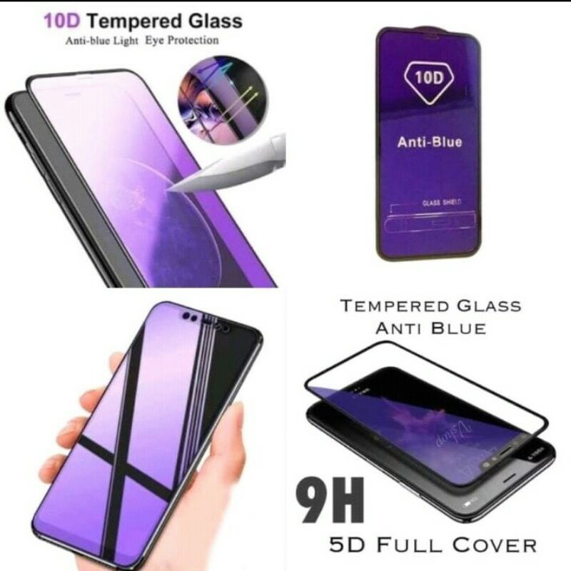 Realmi3/ Realmi 5/ Realmi 7/ Realmi7i/ Realmi7Pro/ Realmi 8/ Realmi 8Pro Temperd Glass Anti Blue 10D