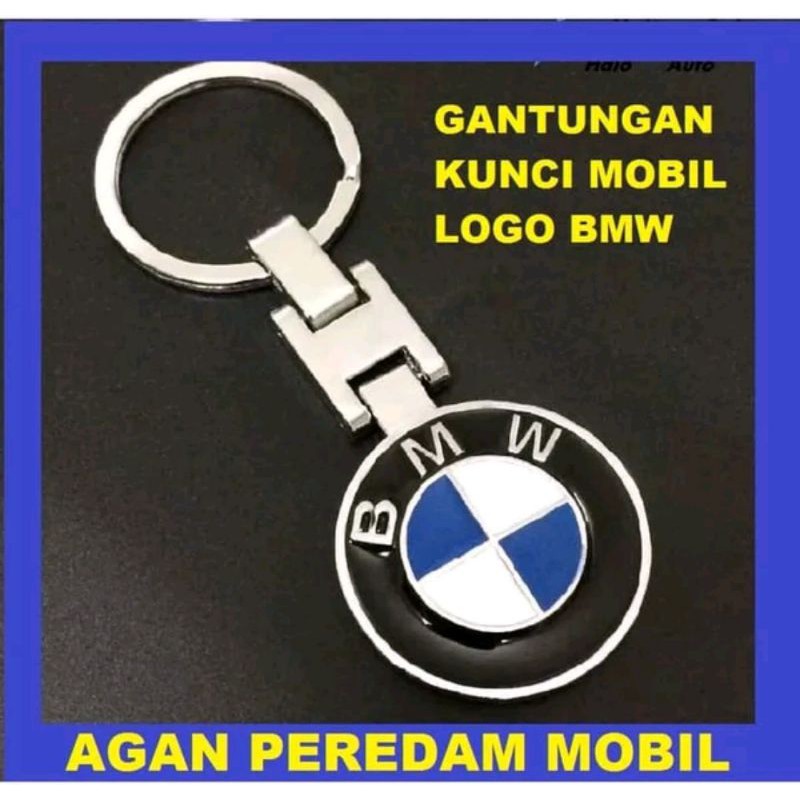 Gantungan kunci motif Bmw Zinc Alloy