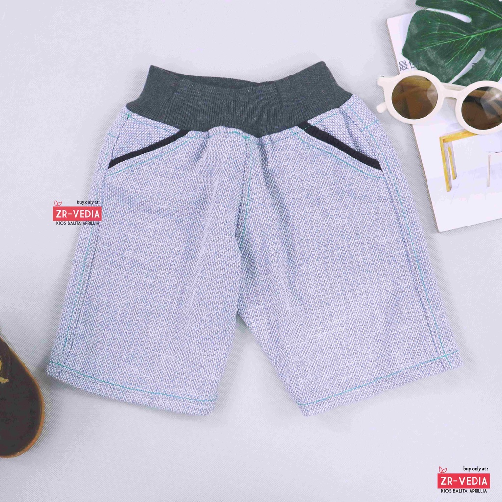 Celana Boxy uk 3-5 Tahun / Short Pants Anak Laki Polos Pendek Cowok Boxer Tebal Kantong Harian Murah