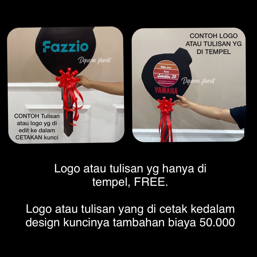 Kunci Simbolis custom bahan PVC