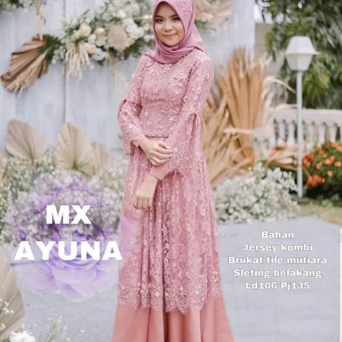 Gamis burkat kombinasi