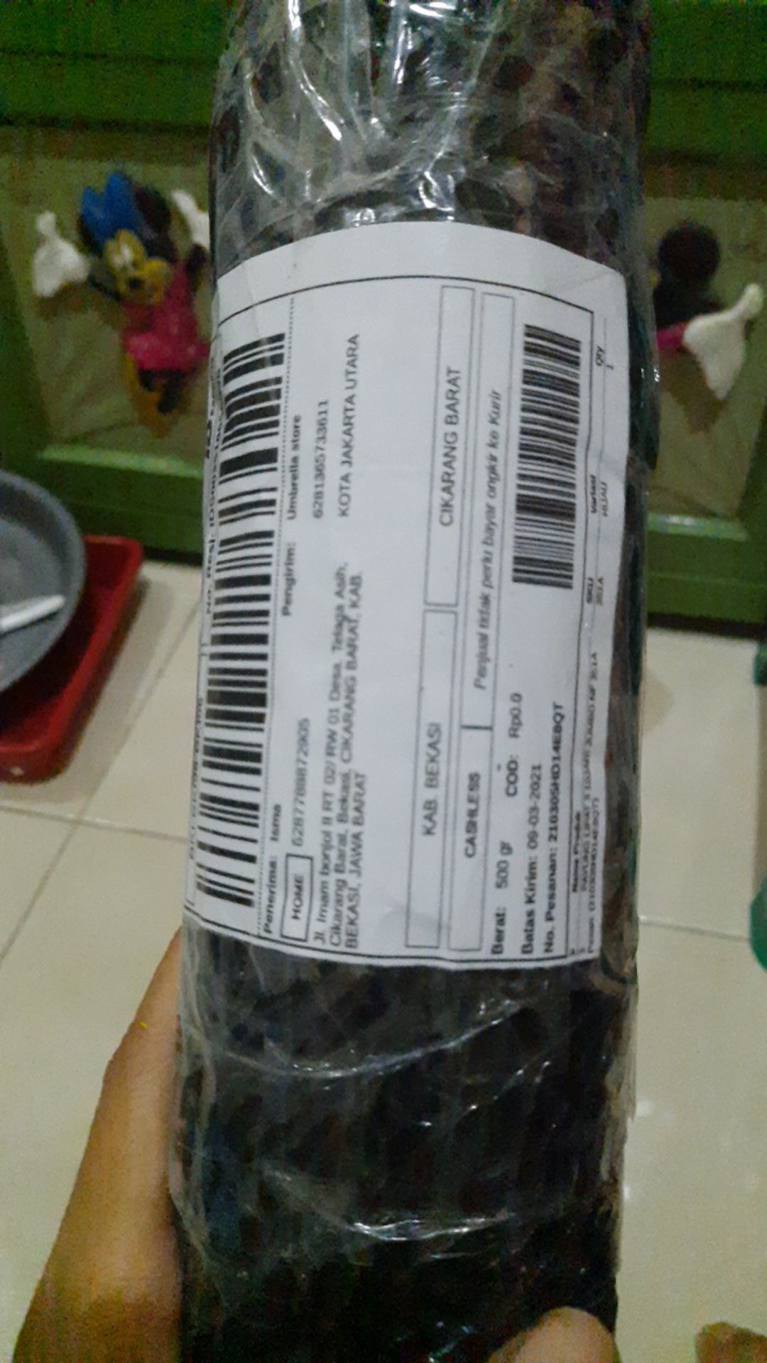 Payung Lipat 3 10jari Jumbo Nf 351a