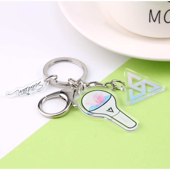 MOGYMOGY GK03 Gantungan Kunci Lightstick KPOP Keychain Akrilik 1 Set