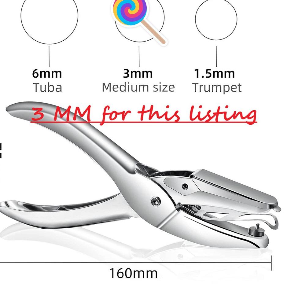 

[KODE WWMBW] 3 MM PUNCH/PERFORATOR, Etona 3MM ONE HOLE PUNCH. Cocok buat hang tag!