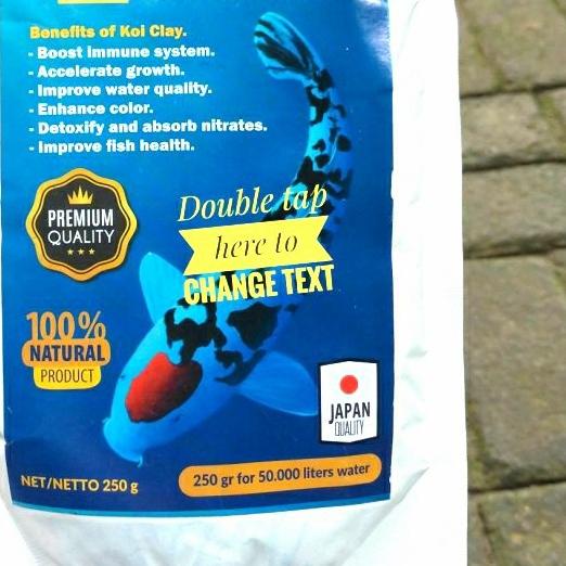 CLAY KOI PREMIUM 250 Gram Penjernih Kolam Koi Penjernih Air Kolam Koi