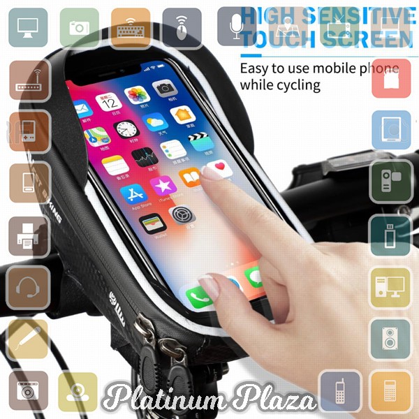 West Biking Tas Sepeda Waterproof Smartphone 6.5 Inch - YP0707235-236-241 - Black`3RZGIQ-