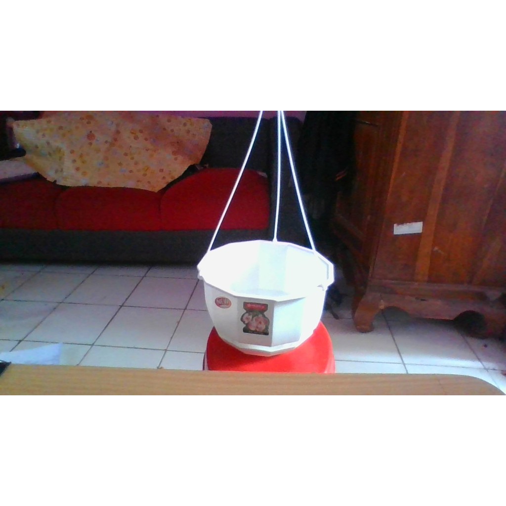 pot gantung LION STAR GARDENIA 10 putih