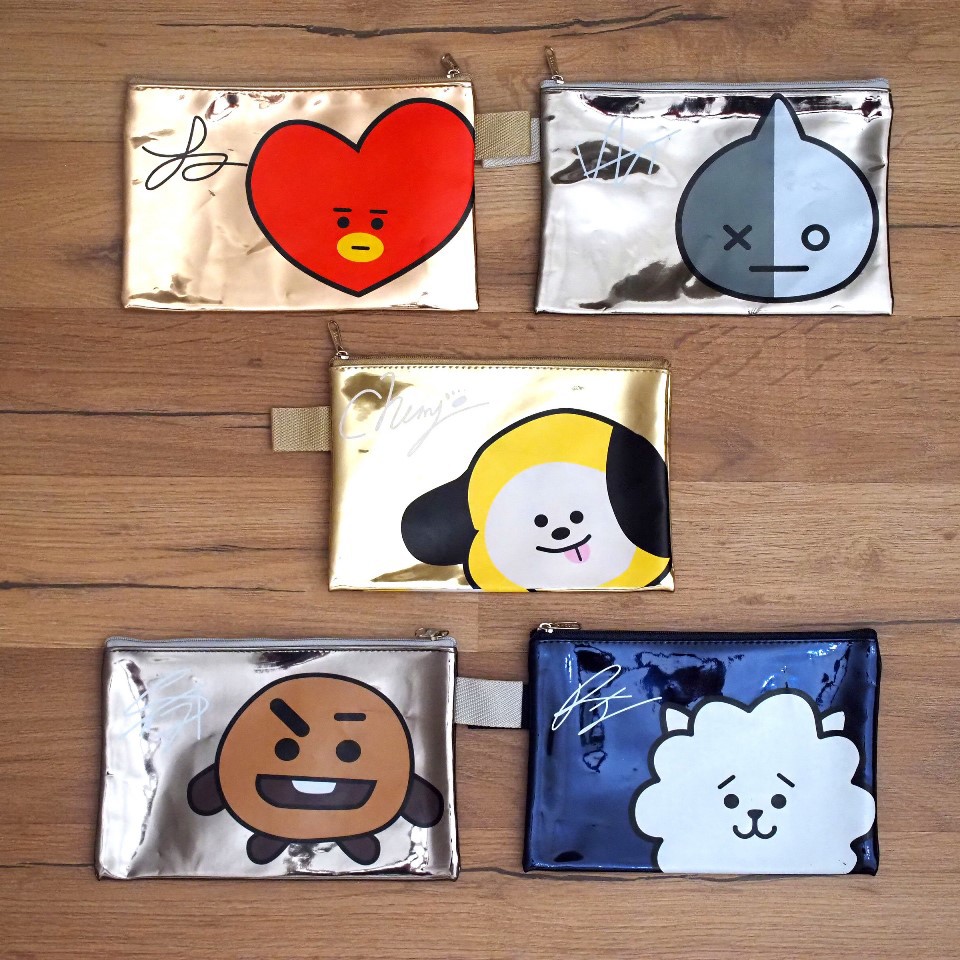 Dompet BT21 BTS Tempat Pensil BT21 BTS Dompet Hologram Dompet BT21 BTS Tempat Pensil BT21 BTS Dompet Hologram