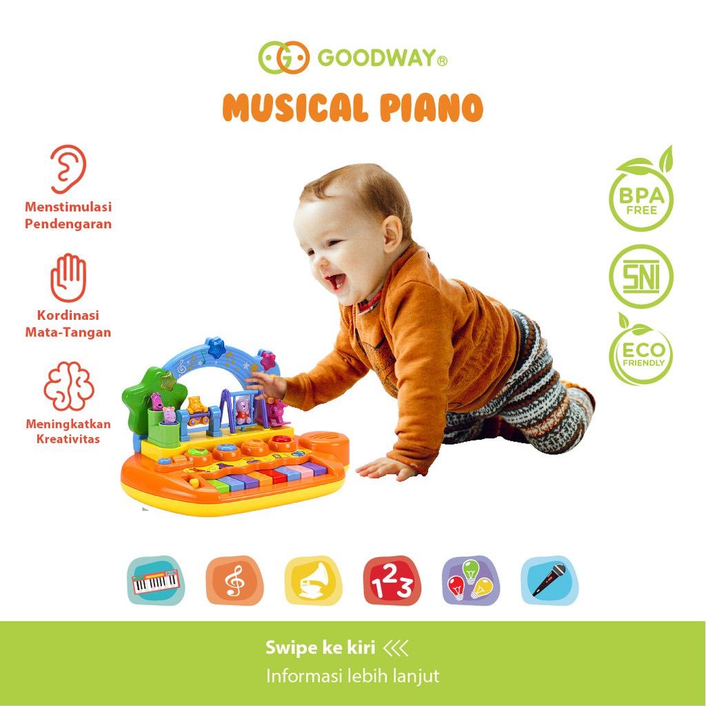 Mainan anak - Goodway Musical Piano - Mainan Edukasi Piano Anak / Mainan Musik