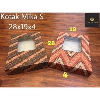  Kotak  Mika  Batik Box 28x19x4 Kotak  Kado  Gift Box Shopee 