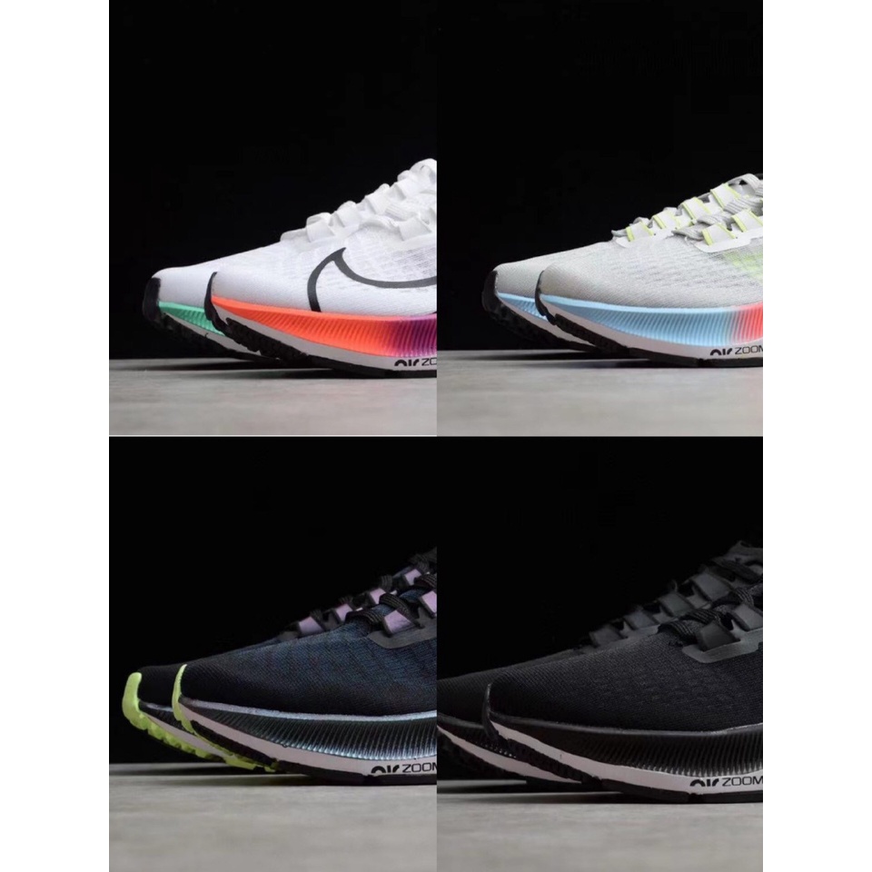 Pegasus 37 Moon Lanng 38 Generasi Berjalan Sepatu Putih Pelangi Zoom Shock-Menyerap  Olahraga pasang