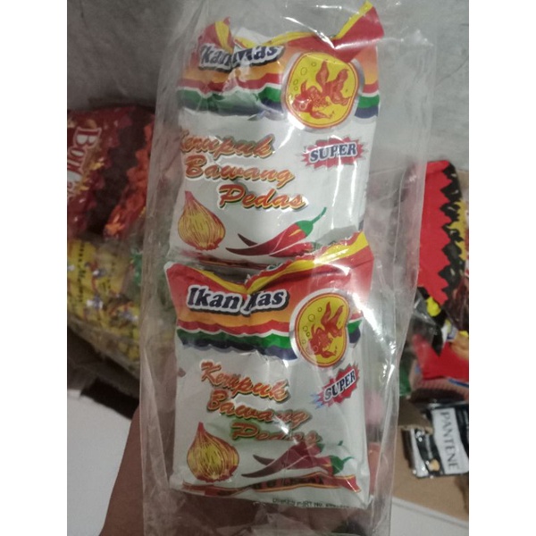 

Kerupuk Bawang Pedas 1 Pack isi 10 Pcs