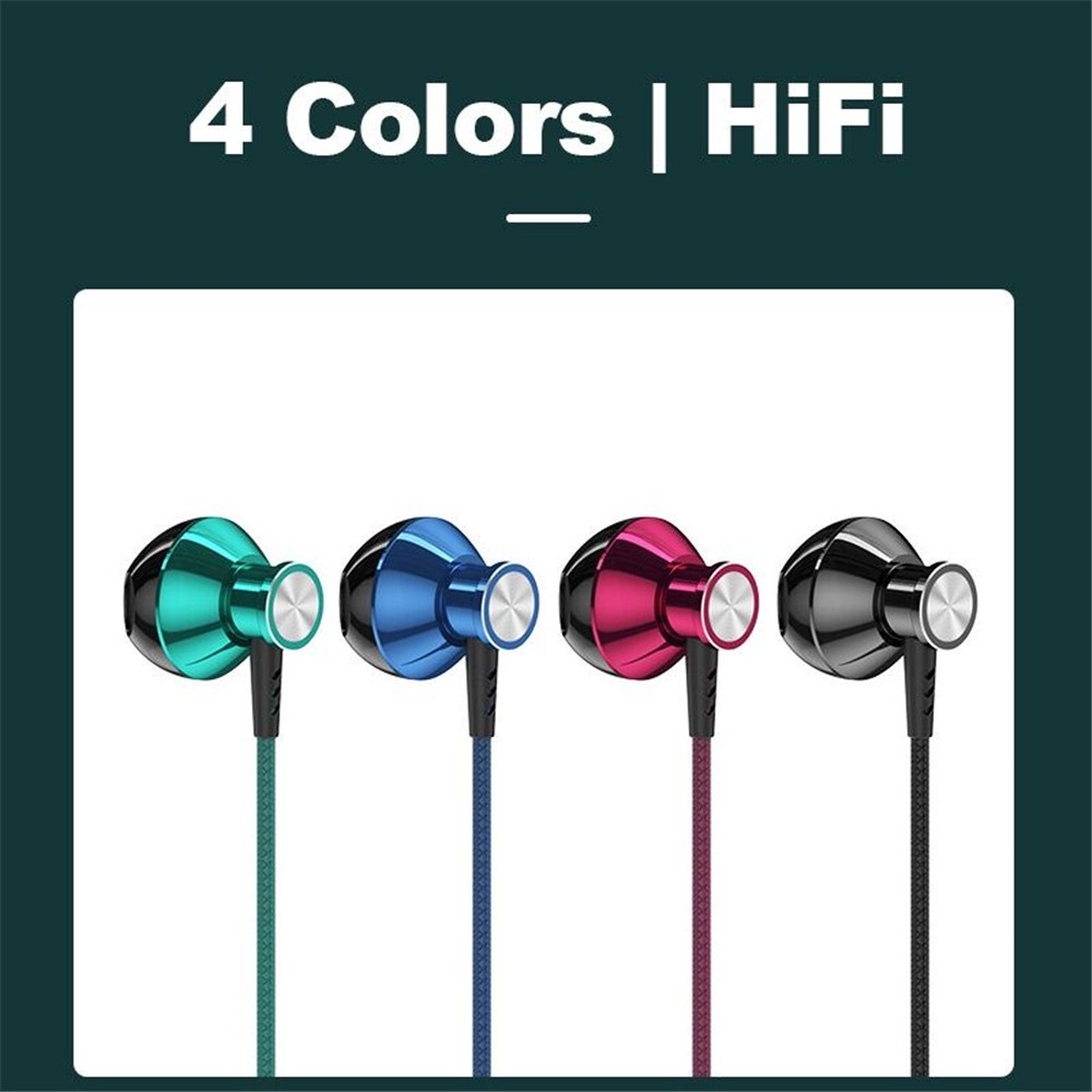 Earphone In Ear Subwoofer Dengan Kabel Jack 3.5mm + Mic