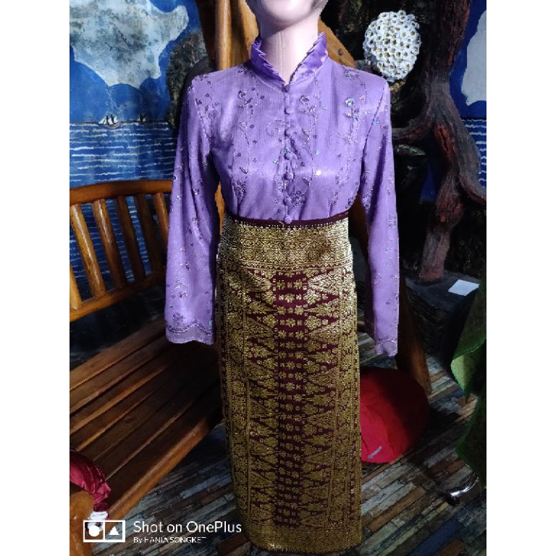 songket lepus bahan gebeng ,benang permata berlian