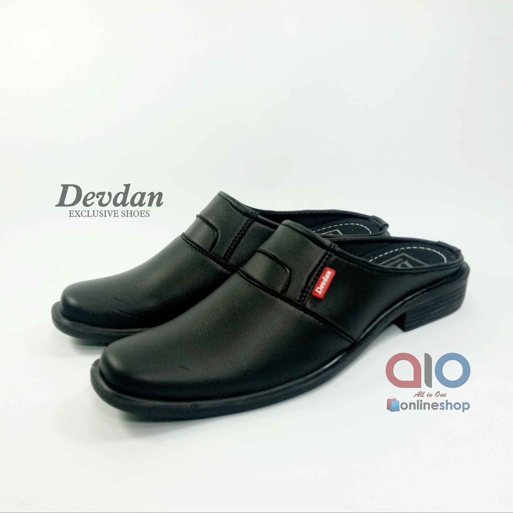 Devdan Sepatu Pantofel Pria Slop Bustong Kerja Kuliah Kantor Cowok Tutong Slip On 39-43 DB01