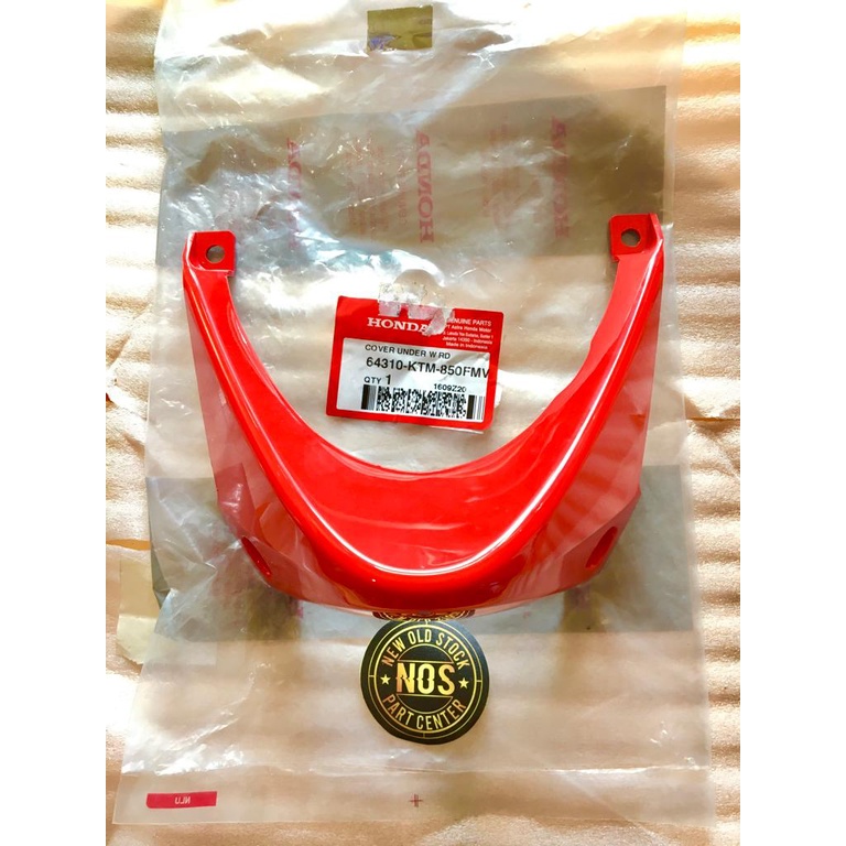 COVER UNDER W RD SAMBUNGAN BODY BAWAH MESIN SUPRA X 125 MERAH BARANG BARU DAN ASLI