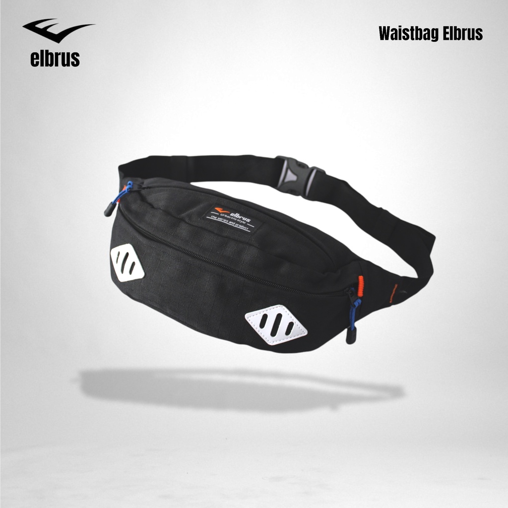 Tas Pinggang Pria Elbrus Termurah Warna Hitam - Waistbag Slingbag Pria Elbrus