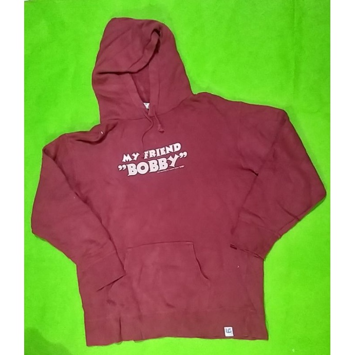hoodie jaket merah marun