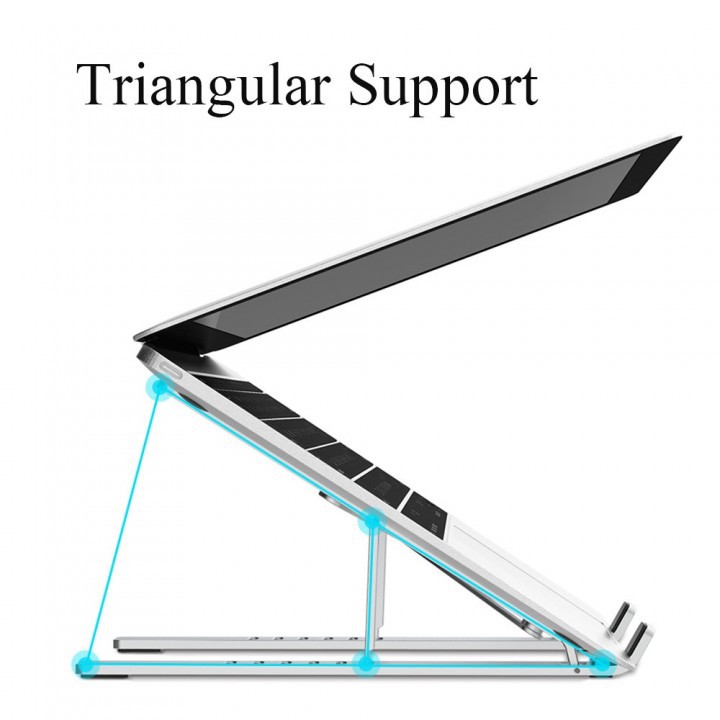 WIWU S400 - Ergonomic Aluminium Alloy Adjustable Folding Laptop Stand