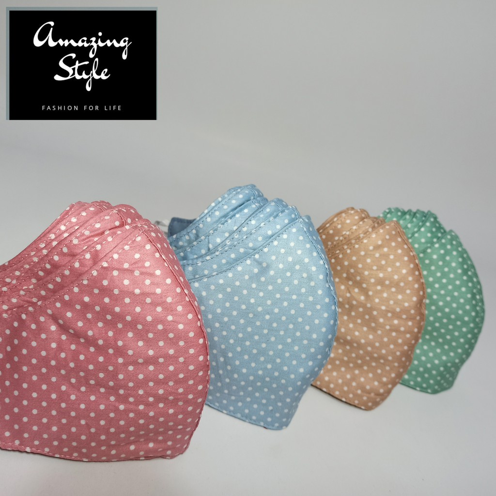 Masker Headloop Kain Katun 3 Lapis Hijab Model Duckbill