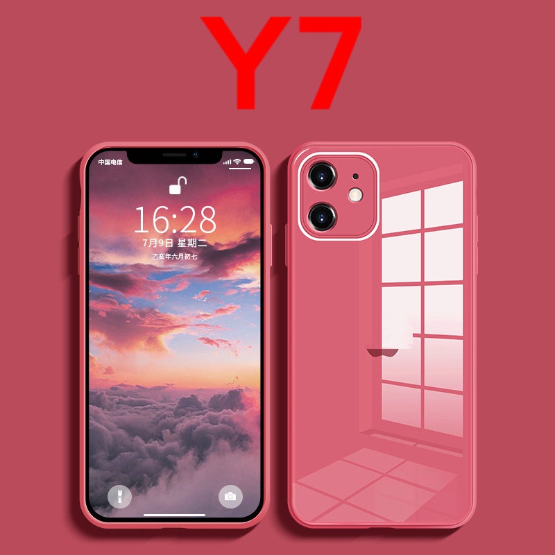 Case Handphone Bahan Hard Glass Aneka Warna untuk Apple 12 12pro Max Apple 11 11pro Max