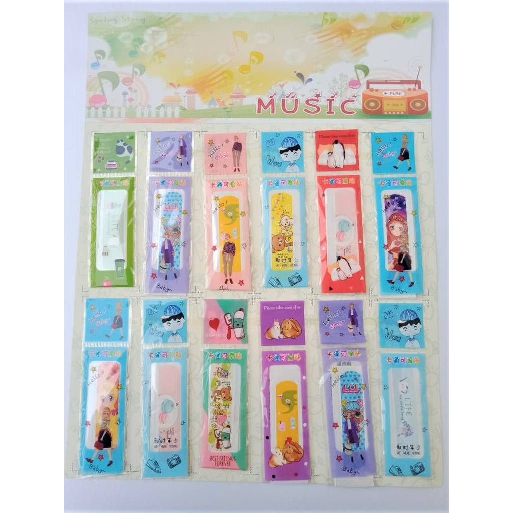 Band Aid / Hansaplast Anak Motif karakter Lucu isi 5 lembar haniplas termurah