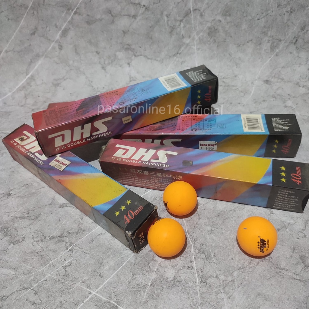 BOLA TENIS MEJA DHS BINTANG 3