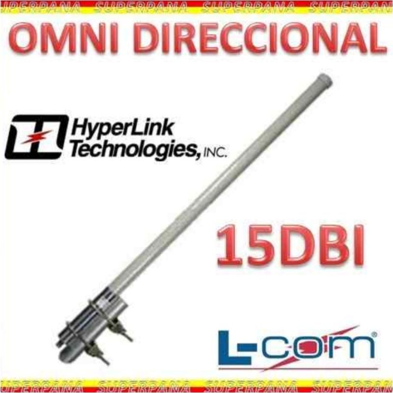 L-Com Hyperlink HG2415U-PRO - Antena Omni 15dBi 2.4GHz Antena