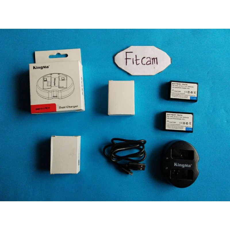 baterai batre battery charger cas kamera canon 1100d 1200d 1300d 1500d 4000d 3000d x50 x70 t3 t5 t6