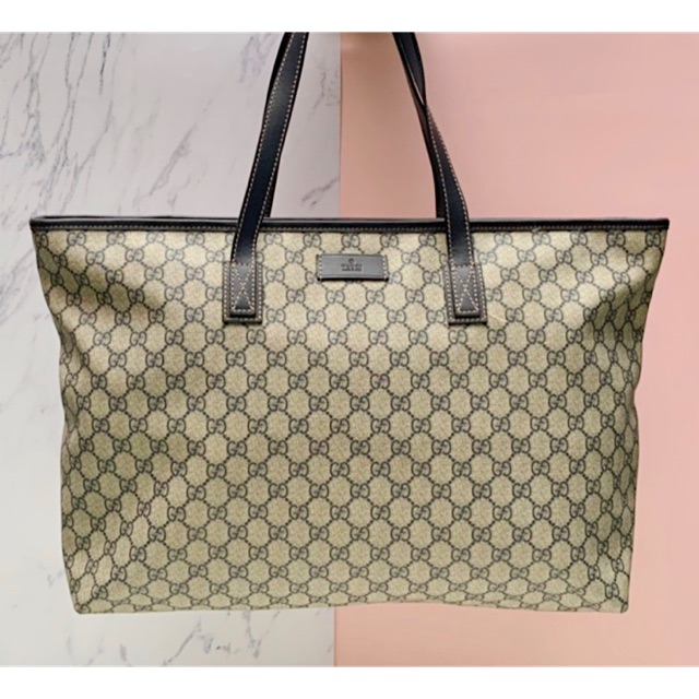 Preloved gucci tote waterproof canvas second authentic original vgc