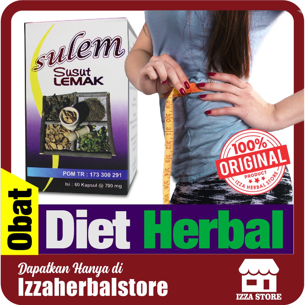 OBAT DIET HERBAL AMPUH Kapsul Susut Lemak Solusi Pelangsing Herbal Diet Aman Susut Perut ORI AMAN