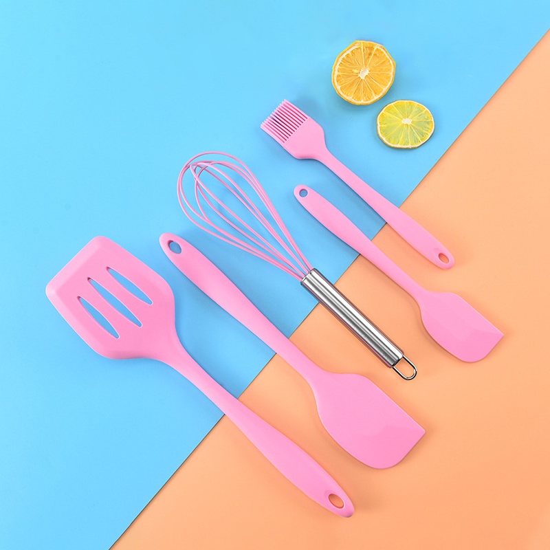 Peralatan Alat Masak Spatula Sutil Silikon Set 5 / Kitchen Utensil