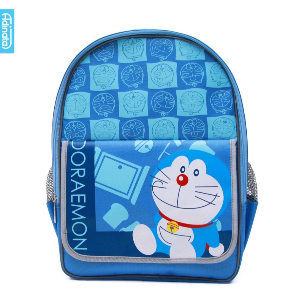 Gramedia Yogya - Adinata Doraemon Fun Double Backpack L 1903-0262 / Tas Sekolah/ Ransel Anak / Bag
