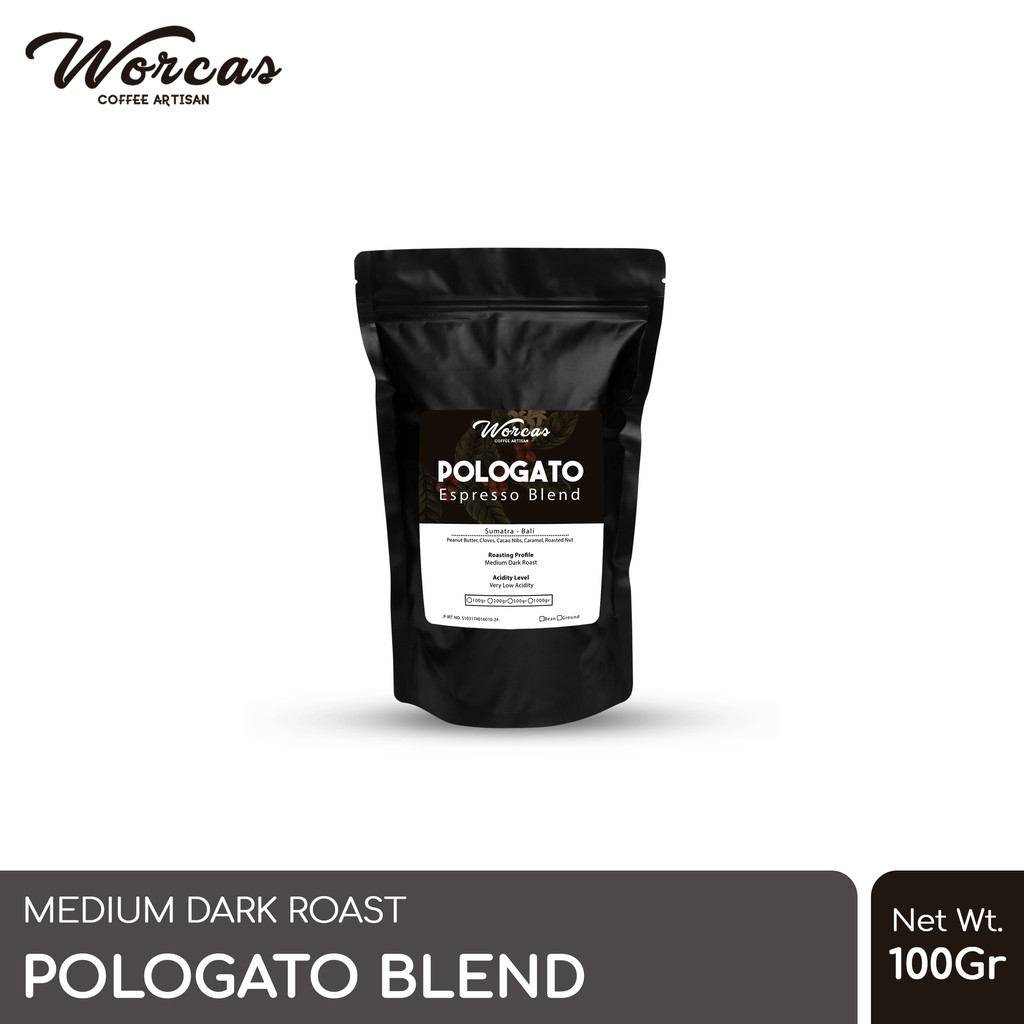 

WORCAS Kopi Pologato Espresso Blend 100 Gram