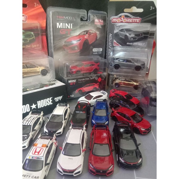 Mini GT Honda Civic Type R (FK8) Mix Color and Model Hobby Mini Scale 1/64 Model Japan Exclusive Tom