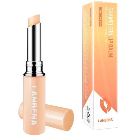 LANBENA Orange Tinted Lip Balm Lip Mask Serum Bibir Pelembab Bibir Fade Lip Lines Temperature Change Moisturizing Nourishing Dryne