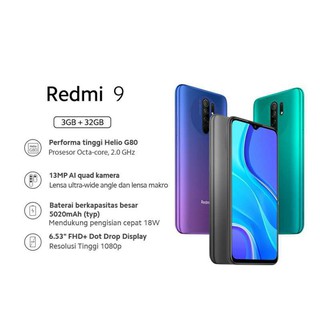 Xiaomi Redmi Mi 9 RAM 3/32GB 4/64GB - Garansi Resmi